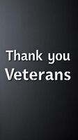 A heartfelt tribute to veterans honoring their service and sacrifice on a dark background photo