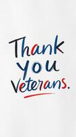 Celebrating veterans with a heartfelt message during a recognition event photo