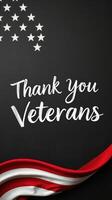 Honoring veterans with gratitude through a heartfelt message and patriotic colors photo