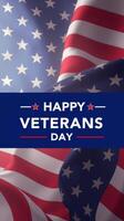 Celebration of Veterans Day with patriotic flags and heartfelt gratitude displayed prominently photo
