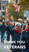 Veterans parade honoring service members in a lively community celebration photo