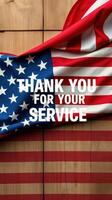 Flags display gratitude for military service during a patriotic celebration in America photo