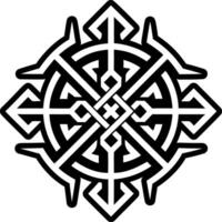 Sovereign rune icon in filled style vector
