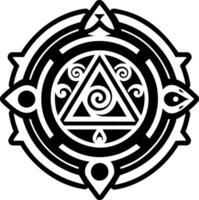 Divination icon in filled style vector