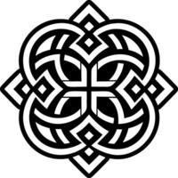 Knot pattern icon in glyph style vector