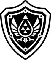 A glyph style icon of invincibility symbol vector