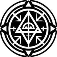 A glyph style icon of transformation symbol vector
