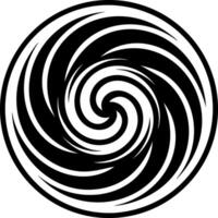 A filled style icon of cyclonic swirl symbol vector