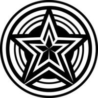 Divine star icon in solid style vector
