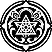 Bewitched artifact symbol icon in solid style vector