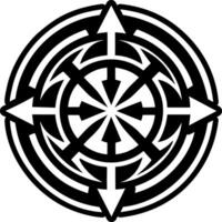 Telekinesis symbol icon in filled style vector
