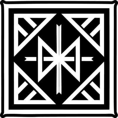 Rune sign icon in filled style