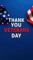 Celebration of Veterans Day with patriotic colors and heartfelt gratitude in an artistic display photo