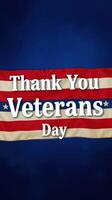 Modern patriotic banner displaying appreciation for veterans on Veterans Day photo