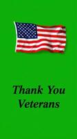 Veterans Day card with American flag and heartfelt gratitude text for honoring service members photo