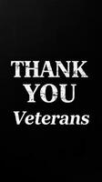 Gratitude expressed towards veterans with a bold message on dark background photo