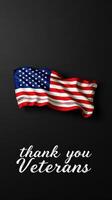 Nation expresses gratitude with American flag display for Veterans Day remembrance and celebration of military service photo