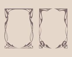 a set of classical decorative frames vector