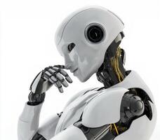 Exploration of human-like robotics and artificial intelligence concepts with intricate designs and functionality photo