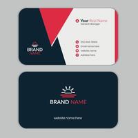 Modern and unique business card design vector