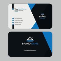 Clean and professional business card design vector