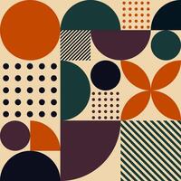 geometric pattern with dots vector