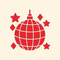 Disco Ball trendy creative pretty abstract illustration colorful useful design vector