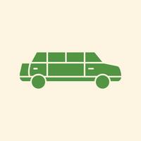 Limousine trendy creative attractive abstract illustration colorful useful design vector