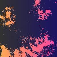 a colorful paint splatter background with a black and pink background vector