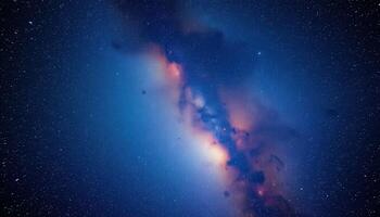 Celestial Galaxy Nebula Starry Night Sky photo