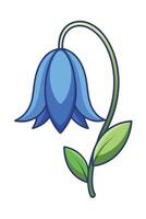 Bluebell Flower Illustration Nature, Spring, Bloom, Botany, Art vector