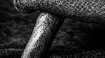 Close-Up of a Chair Leg. photo