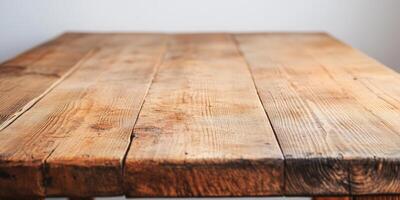 Rustic Wooden Tabletop. photo