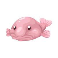 Blobfish Character Cartoon Illustration vector