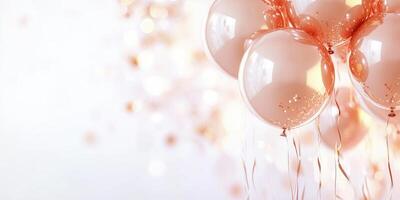 Vibrant celebration with floating balloons for party decoration and event design photo