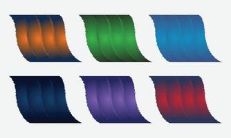 Creative and stylish shapes design with gradient colorful variation vector