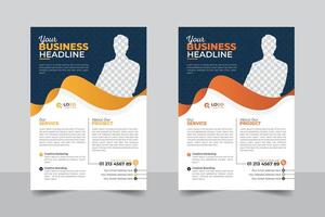 Creative and stylish, modern colorful abstract style business proposal or modern flyer design template. vector