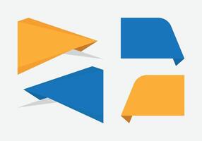 Modern style 3D shapes full editable layout vector