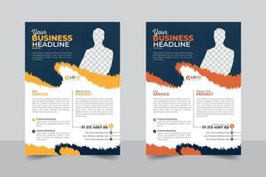 Stylish and Creative, modern colorful abstract style business proposal or modern flyer design template. vector