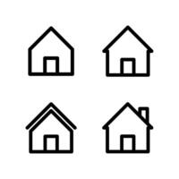 Home icon set. Icon set. vector