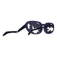 Broken sunglasses reflecting light making an abstract pattern vector