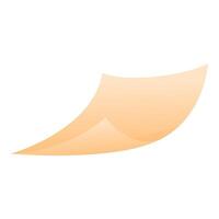 Single sheet of paper flying in the wind vector