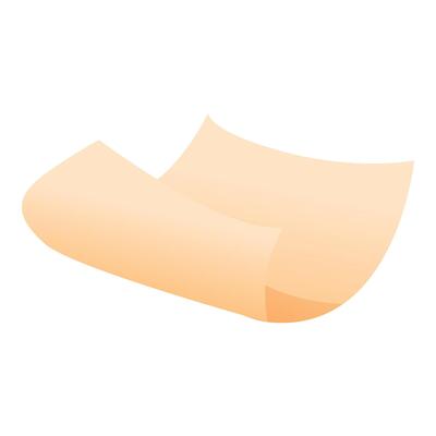 Two beige sheets of paper flying together in the air