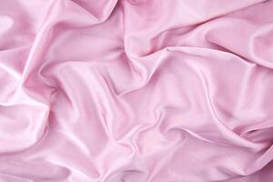 Pink chiffon fabric texture for background. photo
