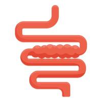Large intestine showing diverticulitis affecting digestive system vector