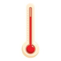 Thermometer showing increasing temperature on white background vector
