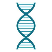 Dna structure representing genetic code and biological information vector