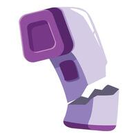 Broken infrared thermometer showing critical temperature reading vector