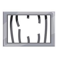 Broken prison bars symbolizing freedom and escape vector
