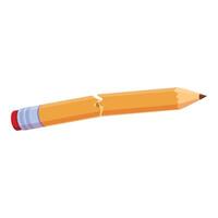 Broken pencil representing frustration and creative block vector